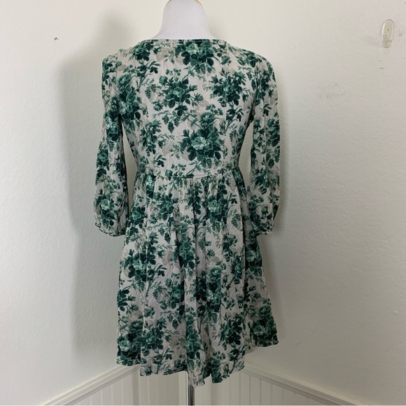 Ralph Lauren Denim & Supply Floral Tunic Top Womens XS Green Pockets Swing - Picture 14 of 16